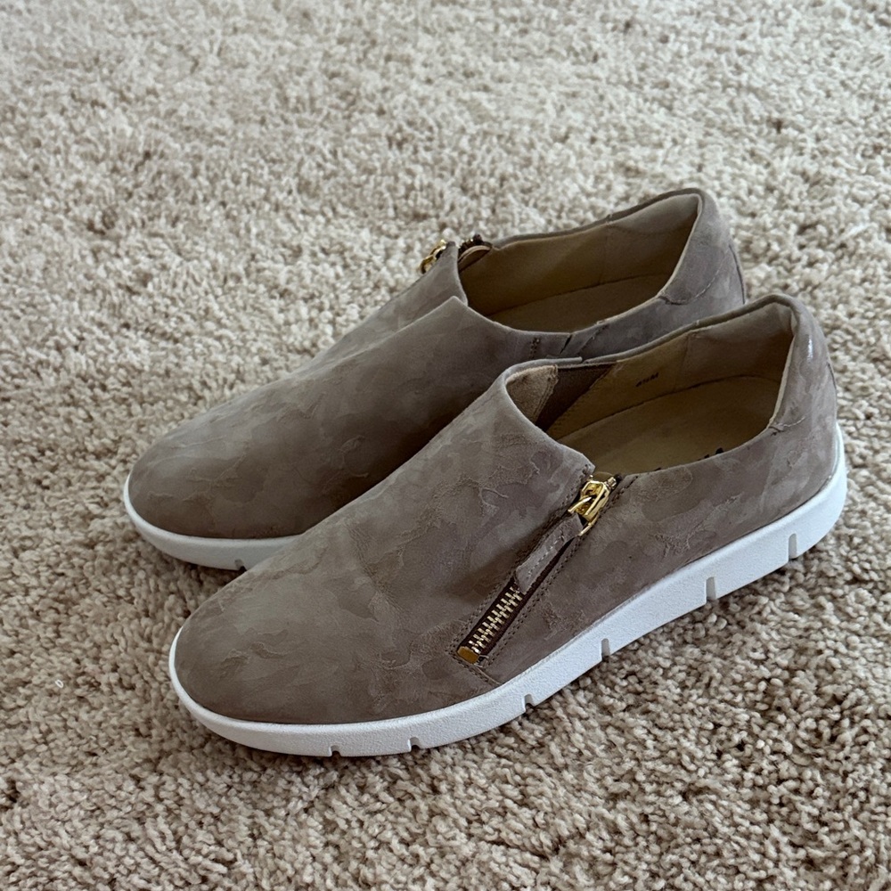 Vaneli Taupe Slip-On Sneakers